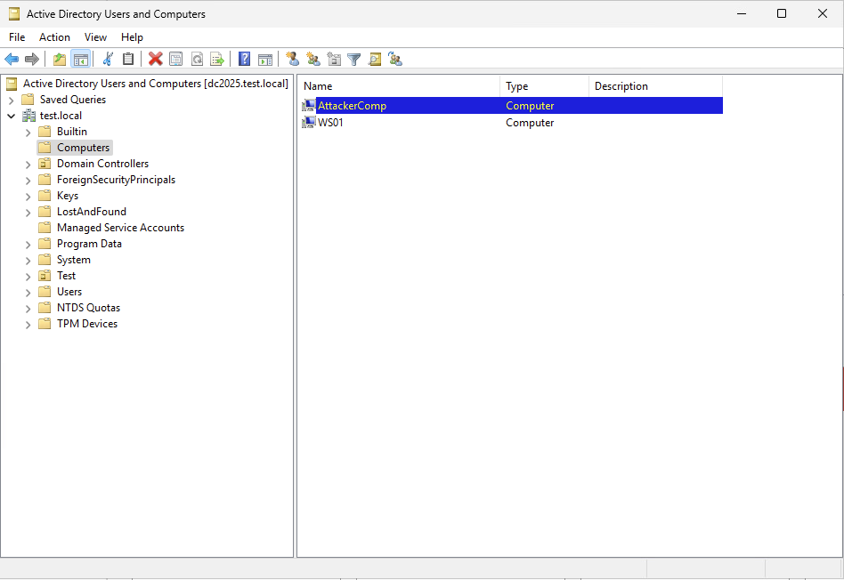 Creating a new computer object with PowerMad